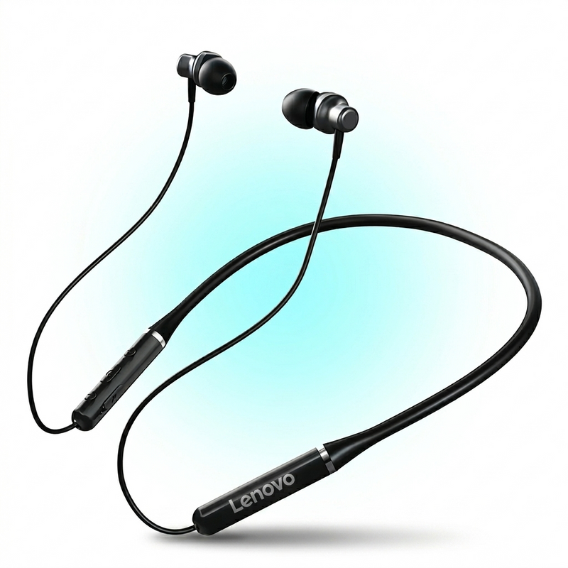 LENOVO HE05 Wireless Neckband Headphones (Original) – Bluetooth 5.0 Sports Earphones