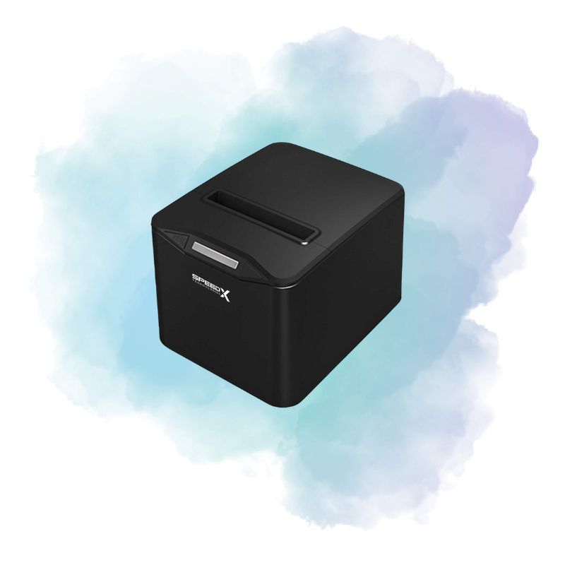Speed-X SP-210UL 80mm Thermal Receipt Printer USB + LAN Black | High-Speed POS Printer