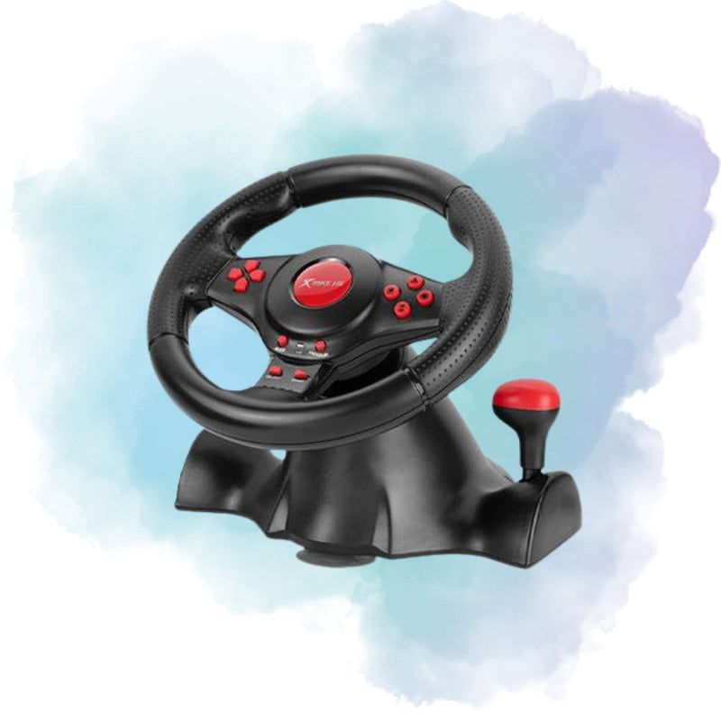 XTRIKE ME GP-903 Racing Wheel with Dual Vibration Motors for PC Gaming
