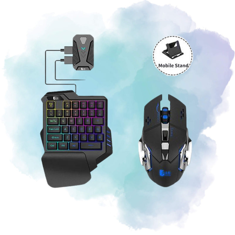 Gaming Wireless Bluetooth 5-in-1 Keyboard & Mouse Combo for Android & iOS