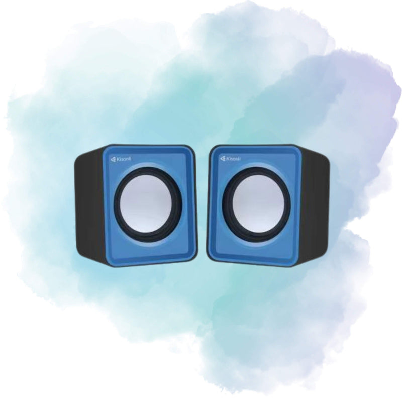 Kisonli V310 Multimedia Computer Speakers | USB 2.0 Stereo Mini Speakers for PC & Laptop