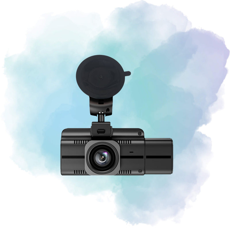 F6 3 Channel 4K Ultra HD WiFi Dash Cam with GPS Compatibility, Night Vision & Triple Recording System