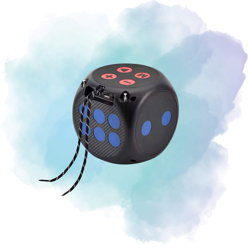 Kisonli G15 Dice Mini Bluetooth Speaker | 8W Portable Wireless Speaker | FM, USB, TF Card & TWS