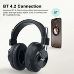 NIA S4000 Bluetooth Headset Wireless Over-Ear Headphones with FM Radio, TF Card, 40mm HD Drivers, 6–8H Playtime, Microphone