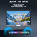 Kisonli LED-915 Wireless Bluetooth Soundbar Speaker | 10W | RGB Lights | FM, USB, TF & AUX