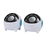 Kisonli K800 Mini USB Speakers | 6W Stereo Desktop Speakers | 3.5mm AUX for PC & Laptop