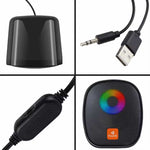 Kisonli X11 RGB Gaming USB Speakers | 6W Stereo Mini Computer Speakers for PC & Laptop