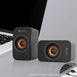 Kisonli KS-07 Multimedia USB Speakers | 6W Stereo Computer Speakers | AUX for PC & Laptop