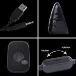 Kisonli KS-09 2 Inch USB Computer Speakers | 6W Stereo Desktop Speakers for PC & Laptop