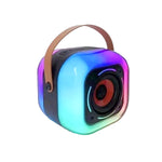 K12 Mini Wireless Bluetooth Karaoke Speaker with Microphone, Voice Changer & LED Lights