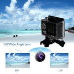 D800 4K WiFi Action Sports Camera 16MP HD Waterproof Camera with Full Accessories Kit