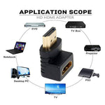 HDMI L Shape Male to Female 90 Degree Adapter Connector
