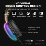 ONIKUMA X25 Pro RGB Gaming Headset Black with Mic 3.5mm Stereo Surround Sound