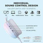 ONIKUMA X25 Pro RGB Gaming Headset White with Mic 3.5mm Stereo Surround Sound