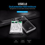 Orico 2139U3-CR 2.5 Inch SATA HDD SSD Enclosure USB 3.0 Crystal Case
