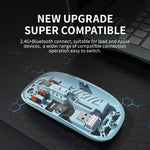 Transparent M10A Wireless Bluetooth Dual Mode Rechargeable Mouse