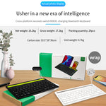 Wireless Bluetooth Keyboard with Phone & Tablet Holder 78 Keys Rechargeable