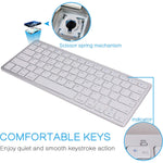 Bluetooth Keyboard Blue X5 Wireless Compact Keyboard for iOS Android Windows Mac