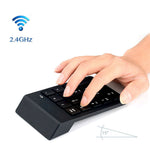 K1 Wireless 2.4GHz 18-Key Numeric Keypad USB Numpad for Laptop & PC – Black