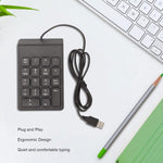 New Model USB 24-Key Numeric Keypad Programmable Numpad for Laptop & PC