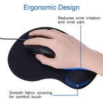 H18 Ergonomic Gel Mouse Pad with Wrist Rest Support