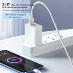 Xiaomi Original 33W QC3.0 Fast Turbo Wall Charger EU Plug with USB-C Cable White