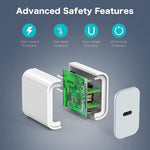 iPhone 25W USB-C PD Power Adapter Charger 2 Pin (US Pin)