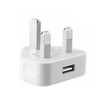 iPhone 5W USB Power Adapter UK 3-Pin Charger