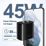 Samsung 45W US Pin PD Super Fast Charger USB-C Fast Charging Adapter