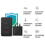 Samsung 65W UK Pin PD Power Adapter Trio (2 × USB-C + 1 × USB-A)