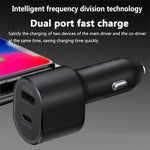 Samsung 45W PD + 15W USB Dual Port Super Fast Car Charger with Cable