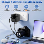 SpeedX SP-TCW02 Travel Adapter – 25W PD (2C + 1A + 2AC)
