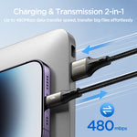 Joyroom S-A25 Light-Speed Series 3A Fast Charging USB-A to USB-C Data Cable (1.2m, Black)