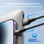 Joyroom S-A25 Light-Speed Series 3A Fast Charging Data Cable (USB-A to USB-C), 2m – Black