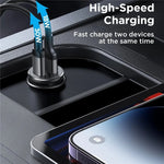 Joyroom CCN05 Mini 30W USB + Type-C Fast Charging Car Charger (PD + QC3.0)