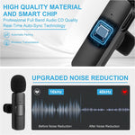 K11 2 In 1 Collar Wireless Microphone for iPhone/Android & Type-C Supported