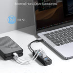 ORICO PW4U 4-Port USB 3.0 Hub 5Gbps High-Speed Data Transfer