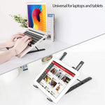 Speed-X Foldable Laptop Stand Adjustable Aluminum Bracket Black