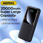 Remax RPP-623 20000mAh Power Bank 22.5W + 20W PD Fast Charging with LED Display (Black)