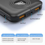 Aspor A320 10000mAh 22.5W Fast Charging Power Bank with LCD Display