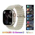 HK10 Ultra 3 Smart Watch 2.02" AMOLED Display AI Features Wearfit Pro Silver
