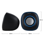 Kisonli V350 USB 2.0 Mini Stereo Speakers | 3W Computer Speakers | AUX for PC & Laptop