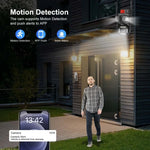 Speed-X SPZ-803 6MP Triple Lens WiFi Outdoor Security Camera with Color Night Vision & V380 Pro