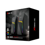 XTRIKE ME SK-503 2-in-1 Bluetooth Soundbar Speaker | BT 5.0 | RGB Backlit | 6W Stereo Gaming Speaker
