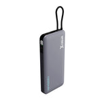 SpeedX SP-S185 22.5W 10000mAh Super Fast Charging Power Bank with Built-in Type-C Cable
