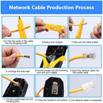 BOSI Network Plug Crimping Tool 4P 6P 8P RJ45 Cutter & Wire Stripper