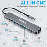 SpeedX SP-TC1001 10-in-1 Type C Hub 4K HDMI USB Docking Station