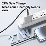 Aspor AC-20 27W Type-C to Lightning Fast Charging Nylon Braided Data Cable (1.2M)