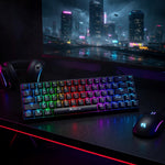 Xtrike Me GK-995W 68-Key Tri-Mode Wireless RGB Mechanical Gaming Keyboard Black