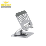 Aspor A703 360° Rotating Foldable Laptop Stand Metal Desktop Holder